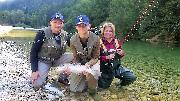 Familly fun, summer, sava river, Slovenia fly fishing